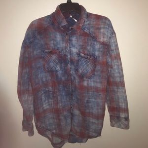 Free People Plaid Flannel
